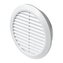 Mřížka větrací kruhová se síťovinou Ø 125 / 110 mm bílá