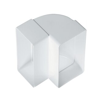 Koleno vertikální ploché 90° 110 × 55 mm bílá