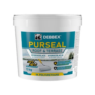 Hydroizolace na střechy a terasy PURSEAL 13 kg kbelík bílá