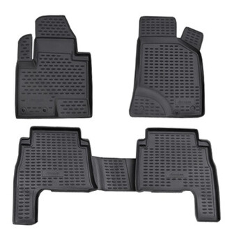 Gumové autokoberce Hyundai Santa Fe 2010-2012 Gumové autokoberce Hyundai Santa Fe 2010-2012