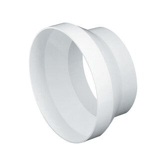 Redukce kulatých kanálů Ø 125 / 100 mm bílá