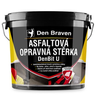 DenBit U - Asfaltová opravná stěrka 10 kg kbelík