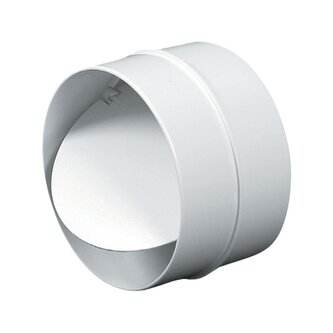 Spojka kulatého kanálu s klapkou Ø 125 mm bílá