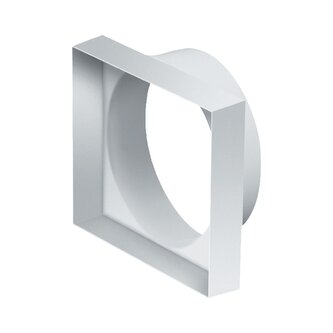 Přechodová tvarovka Ø 100 mm, 90 × 90 mm bílá