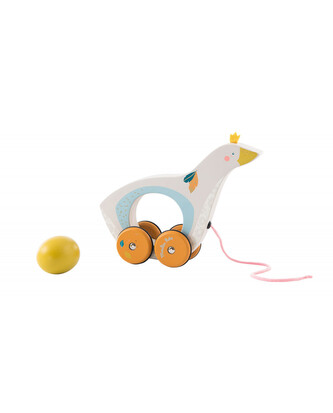 MOULIN ROTY Tahací husa Olga s vajíčkem