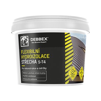 Flexibilní hydroizolace STŘECHA S-T4 12 kg kbelík černá