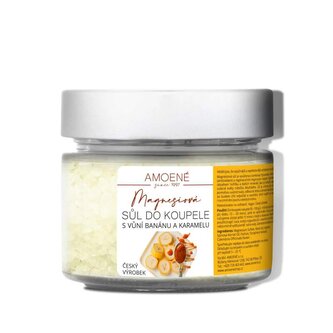 Magnesiová sůl do koupele s vůní banánu a karamelu, 200g
