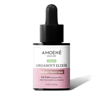Veganský arganový elixír bez vůně 15 ml