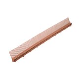 Okapový hřeben s ventilační mřížkou COMB VENTI 85 mm × 1 m 1 m černá