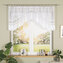 Dekorační oblouková krátká záclona na žabky MODESTA 80 bílá 250x80 cm MyBestHome