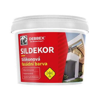 Silikonová fasádní barva SILDEKOR 10 l bílá