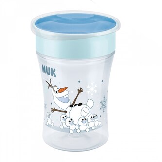 Dětský hrníček Mini Magic NUK 360° s víčkem Frozen Olaf 230 ml