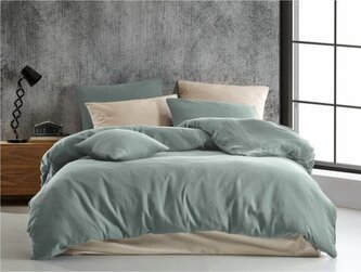 Francouzské mušelínové povlečení 240x220, 70x90cm světle zelené