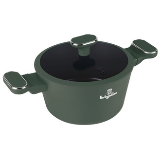 BERLINGERHAUS Kastrol s titanovým povrchem a poklicí 20 cm Matte Green Collection BH-8200