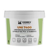 Univerzální disperzní lepidlo na PVC a koberce UNI 7400 1 kg kbelík světle béžová