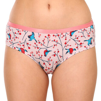 Veselé dámské kalhotky Dedoles Ptáčci v jeřabině (D-W-UN-HB-C-C-919) L