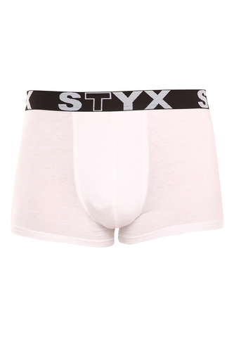 Pánské boxerky Styx sportovní guma nadrozměr bílé (R1061) 5XL