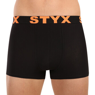 Pánské boxerky Styx sportovní guma černé (G5960) L