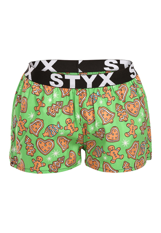 Dámské trenky Styx art sportovní guma Vánoce perníčky (T1753) XL