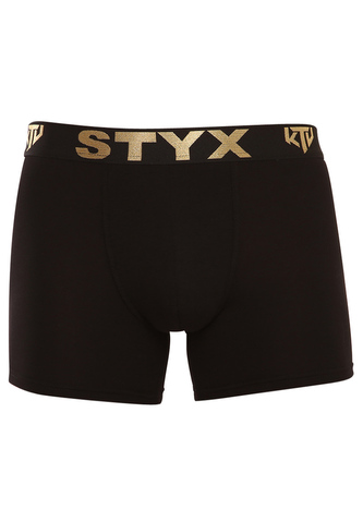 Pánské boxerky Styx / KTV long sportovní guma černé - černá guma (UTC960) M