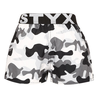 Dětské trenky Styx art sportovní guma maskáč (BJ1457) 12-14 let