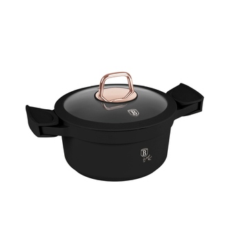 BERLINGERHAUS Kastrol s titanovým povrchem a poklicí 20 cm Black Rose Collection BH-1456