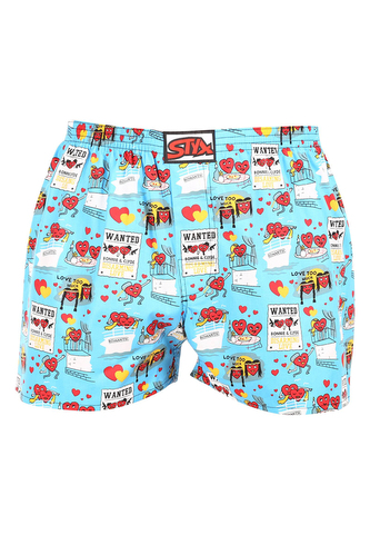 Pánské trenky Styx art klasická guma Valentýn páry (A1756) L