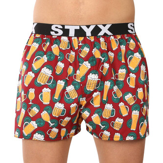 Pánské trenky Styx art sportovní guma pivo (B1855) S