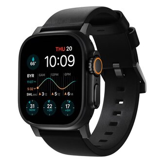 Nomad Modern Band - black leather, black hardware - AW 46mm/49mm