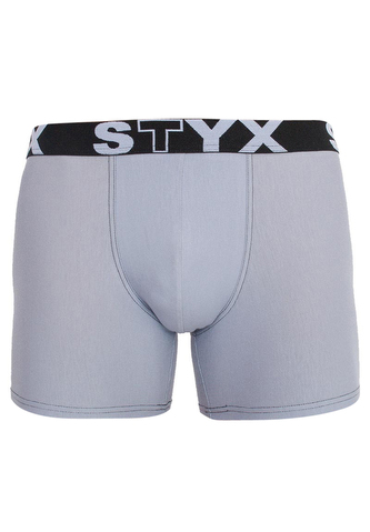 Pánské boxerky Styx long sportovní guma světle šedé (U1067) XXL