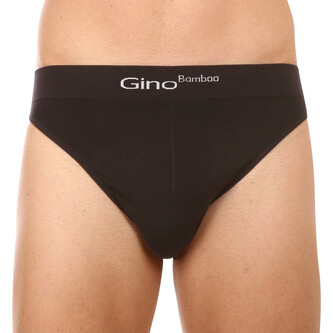 Pánské slipy Gino bambusové černé (50003) S