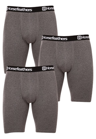 3PACK pánské boxerky Horsefeathers Dynasty long (AM195B) L