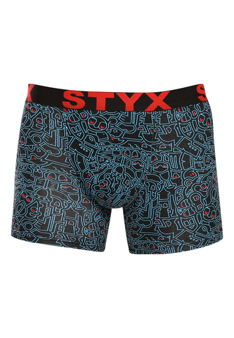 Pánské boxerky Styx long art sportovní guma doodle (U1256/2) M