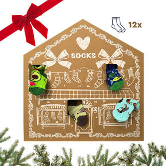 Adventní kalendář 12x dětské ponožky Dedoles (24DXV2) 31/34
