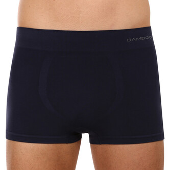 Pánské boxerky Gino bezešvé bambusové modré (53005) XL
