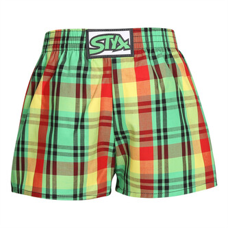 Dětské trenky Styx klasická guma vícebarevné (J1018) 6-8 let