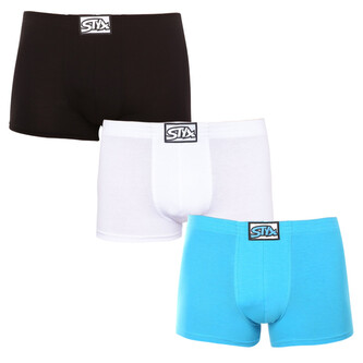 3PACK pánské boxerky Styx klasická guma vícebarevné (3Q96019) M