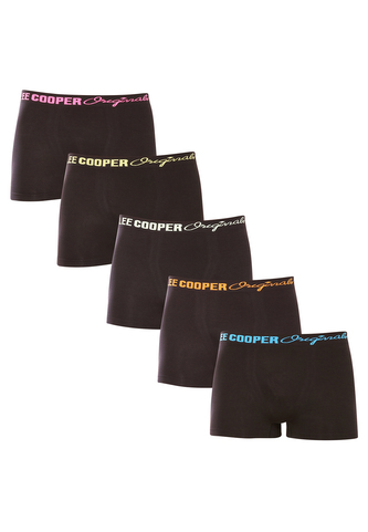 5PACK pánské boxerky Lee Cooper černé (LCU3200774A-1948355) XL