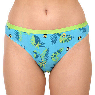 Veselé dámské kalhotky Dedoles Chameleon a hmyz (D-W-UN-BB-C-C-1312) XL