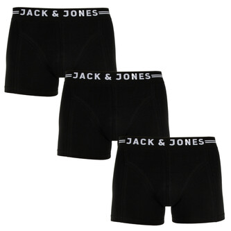 3PACK pánské boxerky Jack and Jones černé (12171944) M