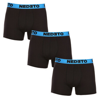 3PACK pánské boxerky Nedeto černé (3NBC5) L