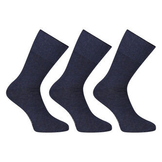 3PACK ponožky Nedeto vysoké medic modré (3PMV002) M