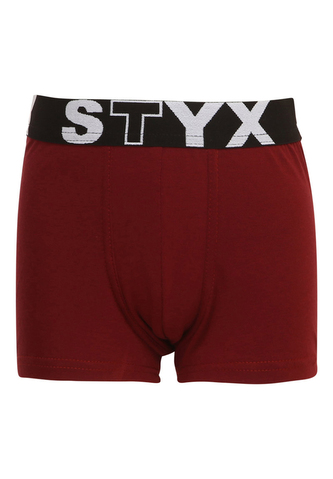 Dětské boxerky Styx sportovní guma vínové (GJ1060) 4-5 let