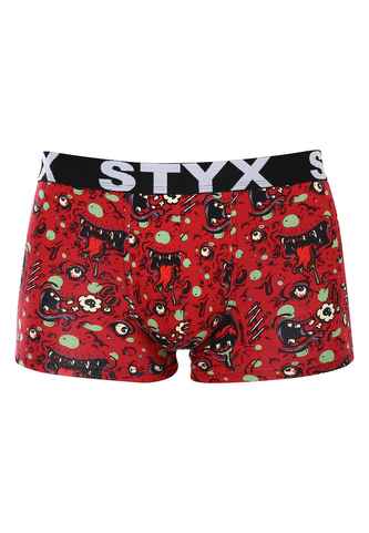 Pánské boxerky Styx art sportovní guma nadrozměr zombie (R1451) 3XL