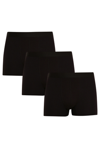 3PACK pánské boxerky Nedeto černé (3NDTB001) 4XL