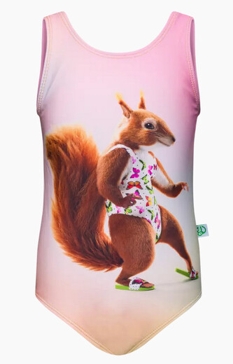 Veselé dívčí plavky Dedoles Veverka (D-K-BW-OPS-C-RP-1670) 1-2 roky