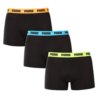 3PACK pánské boxerky Puma černé (701226820 006) M