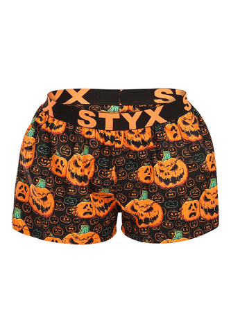 Dámské trenky Styx art sportovní guma Halloween dýně (T1755) XL