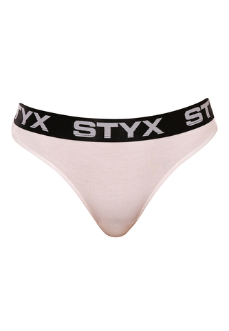 Dámská tanga Styx sportovní guma bílá (IT1061) S