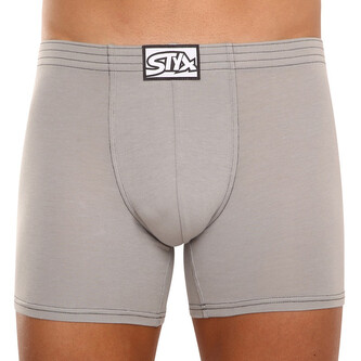 Pánské boxerky Styx long klasická guma světle šedé (F1062) L